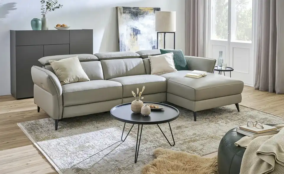 uno Ecksofa Hedy BHT 274|78|166 cm, Leder