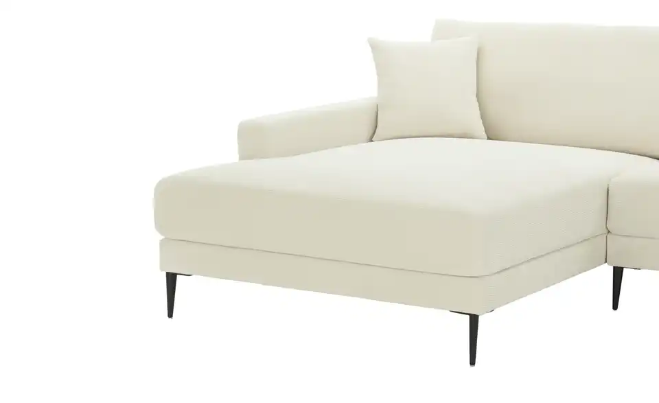 Ecksofa Valissan BHT 276|84|173 cm, Cordstoff