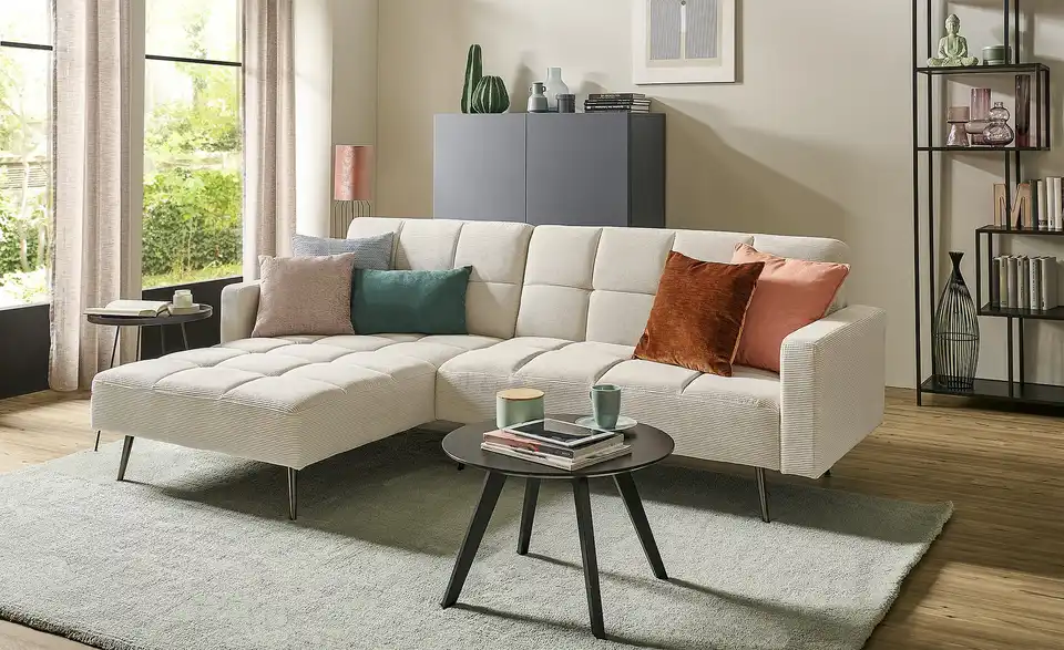 Ecksofa Annelie BHT 244|83|153 cm, Cordstoff Ecksofa Annelie BHT 244|83|153 cm, Cordstoff