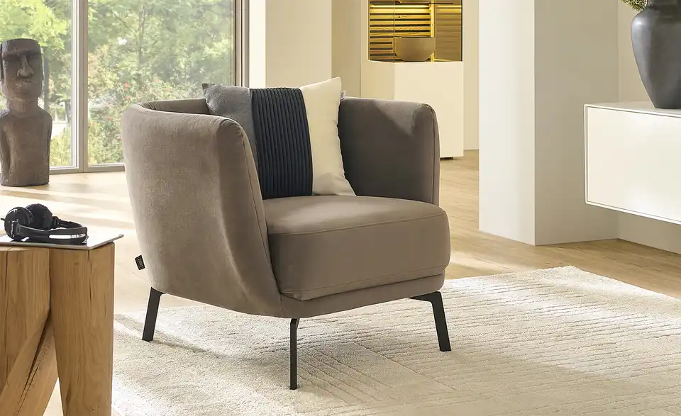 SCHÖNER WOHNEN Kollektion Sessel Pearl BHT 86|71|91 cm, Samt