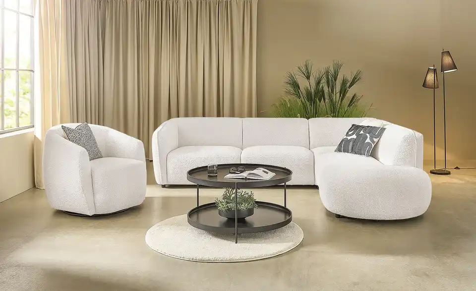 SOHO Ecksofa Loures BHT 273|73|230 cm, Mikrofaser