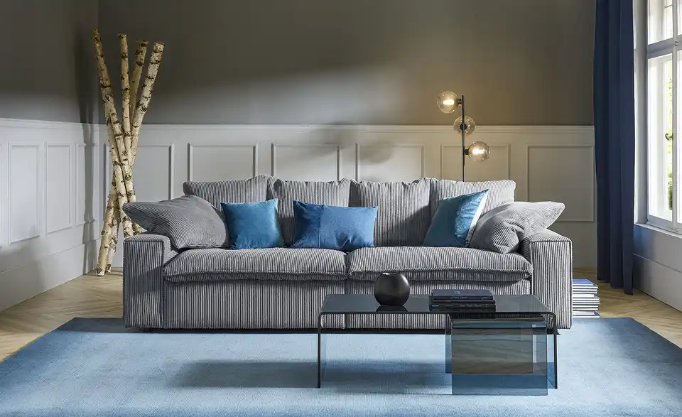 SOHO Big Sofa Kini BHT 260|83|120 cm, Cordstoff