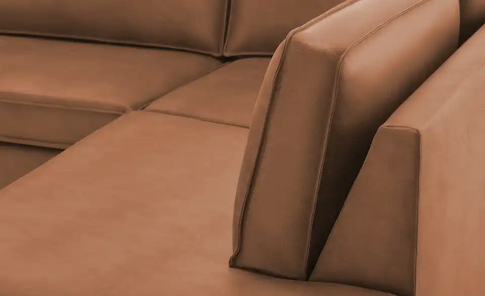 SOHO Ecksofa Skaisa BHT 296|85|217 cm, Mikrofaser in Leder-Optik