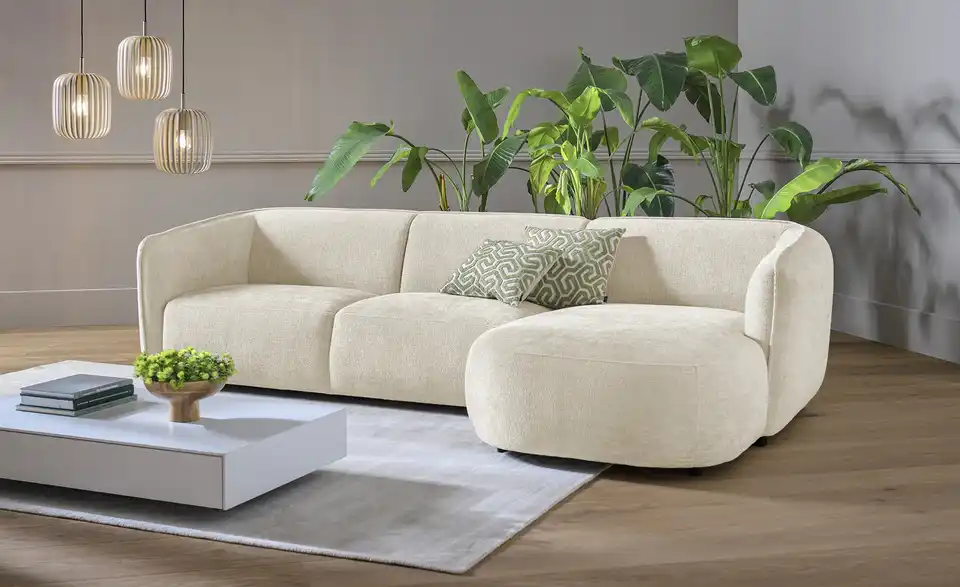 SOHO Ecksofa Loures BHT 280|73|152 cm, Mikrofaser