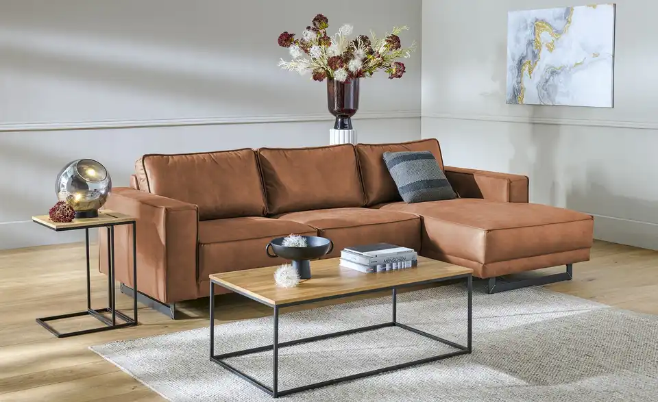 SOHO Ecksofa Sanja BHT 285|85|155 cm, Mikrofaser in Leder-Optik