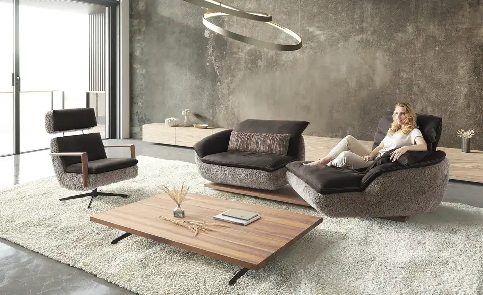 KOINOR Ecksofa Mooove BHT 242|99|120 cm, Leder