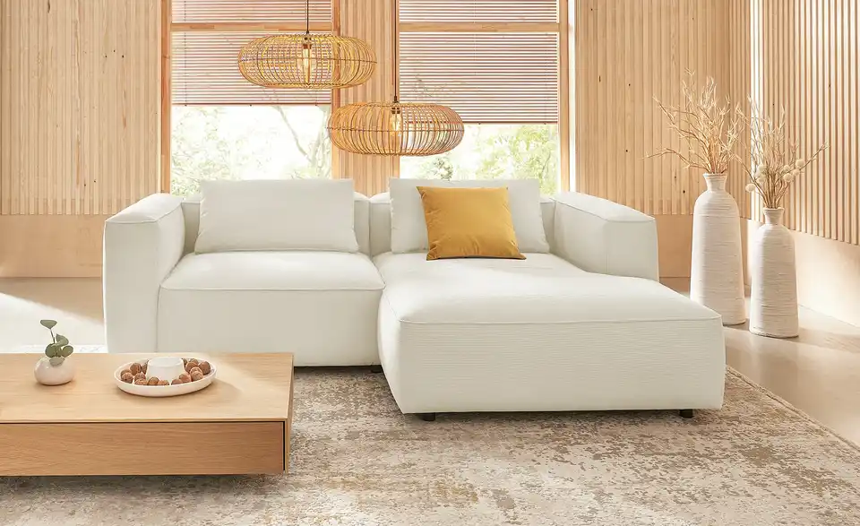 SOHO Ecksofa Milda BHT 228|73|174 cm, Cordstoff