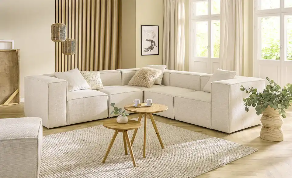 Ecksofa Trillo BHT 272|73|272 cm, Webstoff