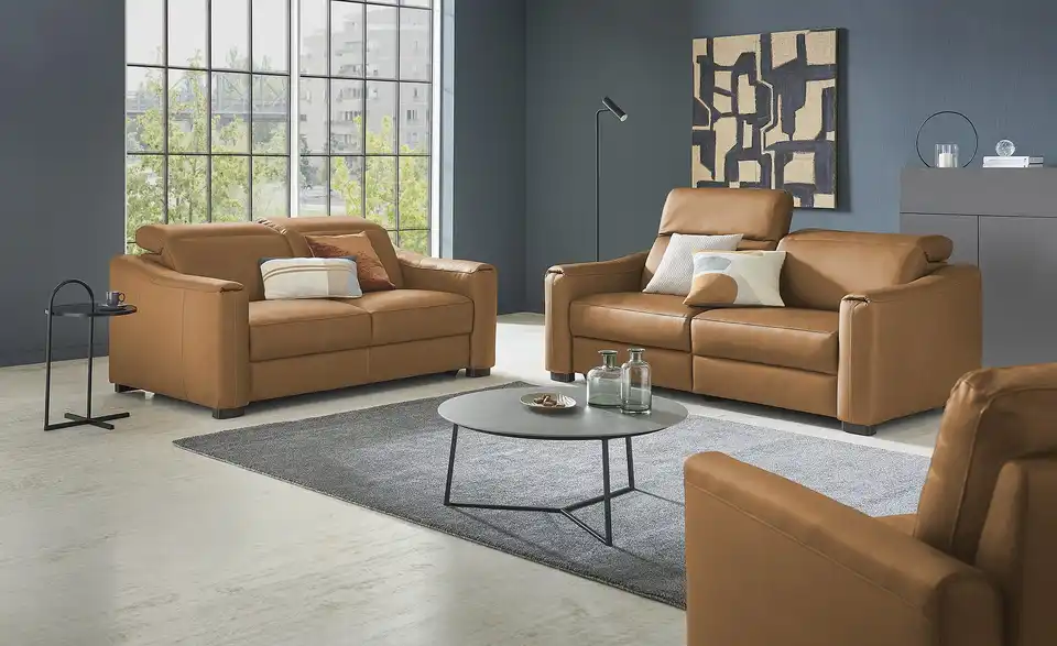 Ravensberger Werkstätten Einzelsofa Echtlederbezug Corby BHT 176|102|107 cm, Leder