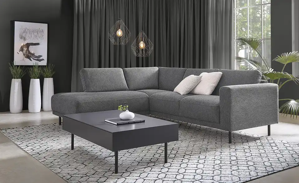 Ecksofa Polana BHT 240|78|197 cm, Mikrofaser