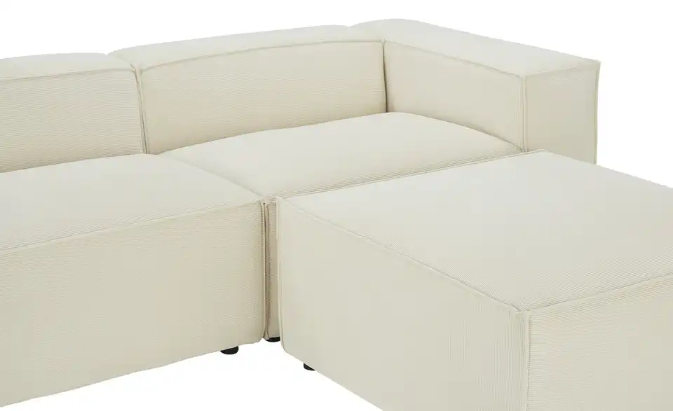 Ecksofa Relana BHT 330|69|200 cm, Cordstoff