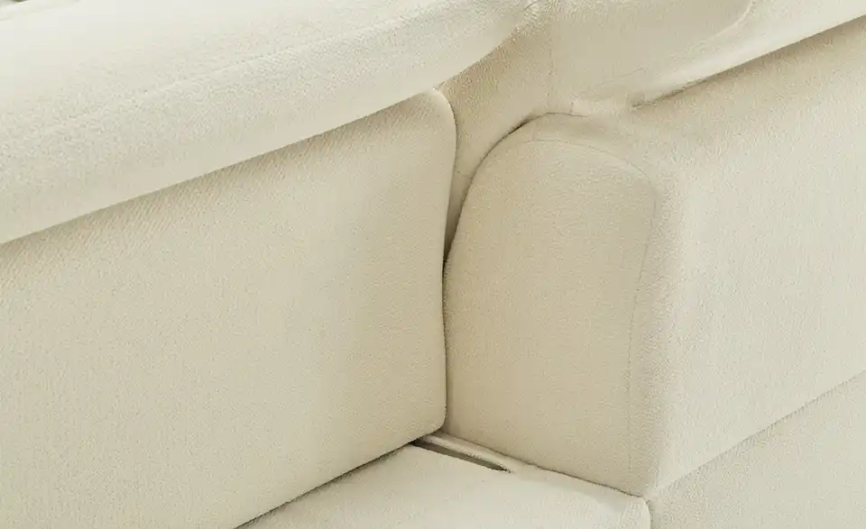 bobb Ecksofa Juliana Novaspring BHT 348|109|280 cm, Teddy