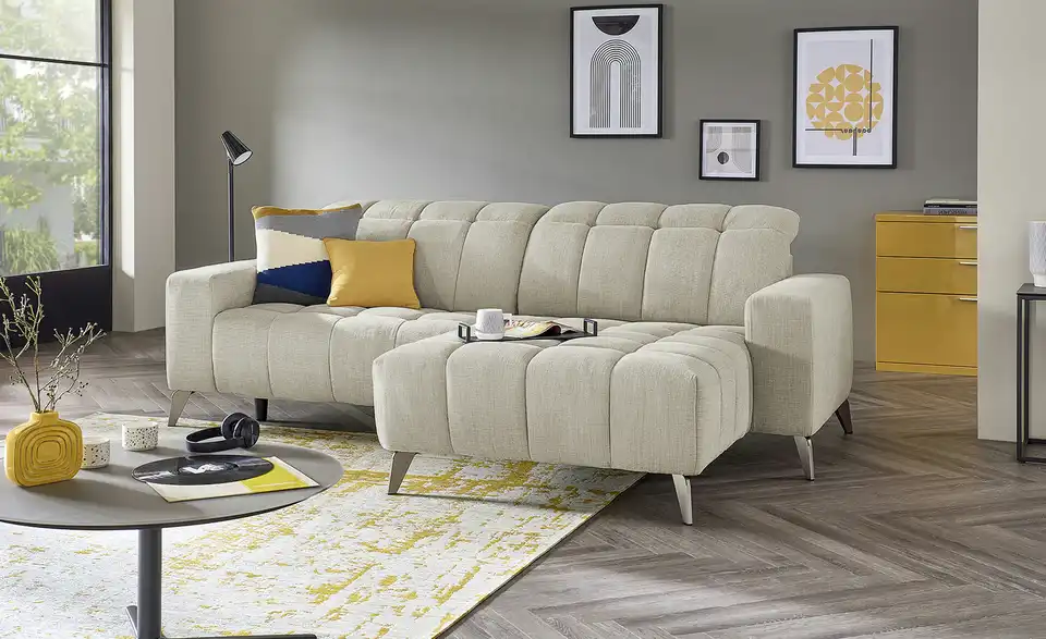 uno Ecksofa mit Relaxfunktion Luzern BHT 256|84|179 cm, Mikrofaser