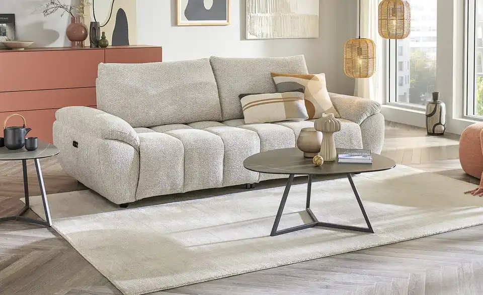 uno Einzelsofa mit Relaxfunktion Paula BHT 238|92|136 cm, Webstoff