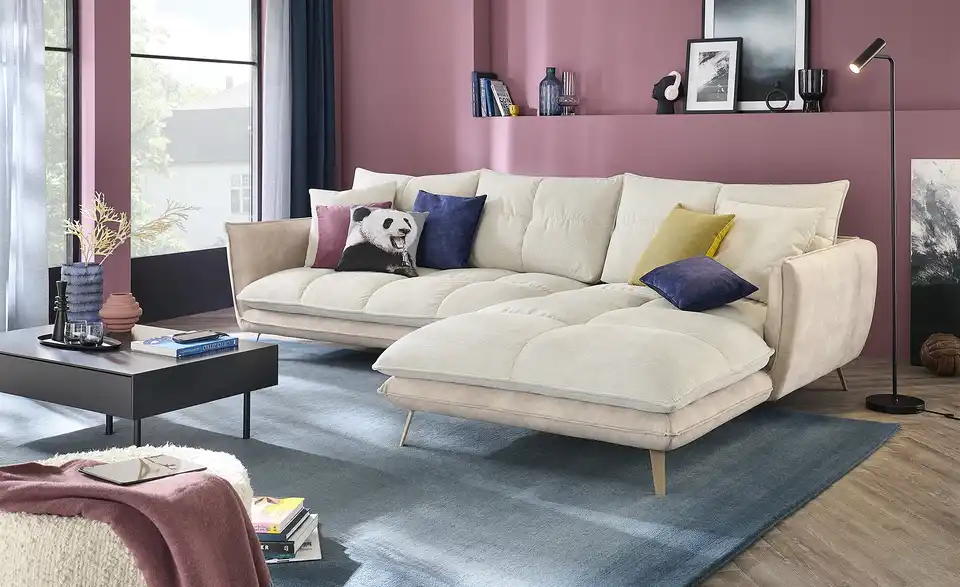 bobb Ecksofa Arianna BHT 300|90|196 cm, Mikrofaser bobb Ecksofa Arianna BHT 300|90|196 cm, Mikrofaser