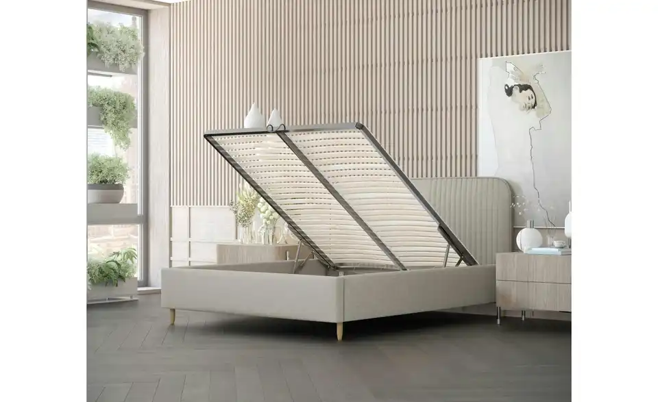 Polsterbett mit Stauraum Livy BHL 151|116|219 cm