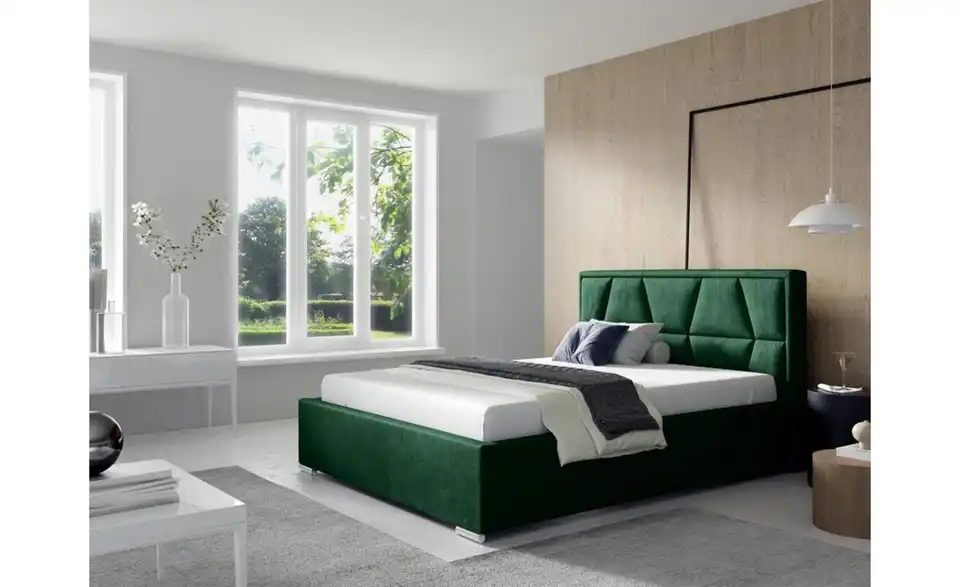 Polsterbett mit Bettkasten Loca BHL 120|110|216 cm