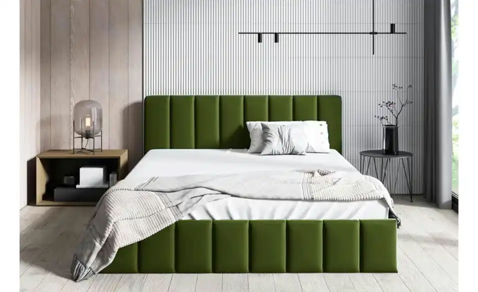 Polsterbett mit Bettkasten Nina BHL 149|85|214 cm