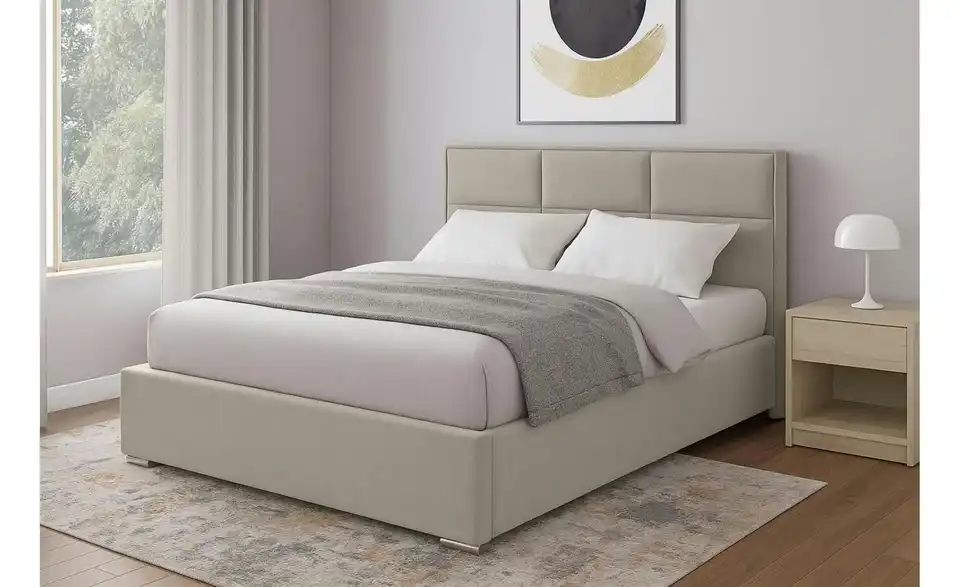 Polsterbett mit Bettkasten Imbir BHL 120|52|216 cm