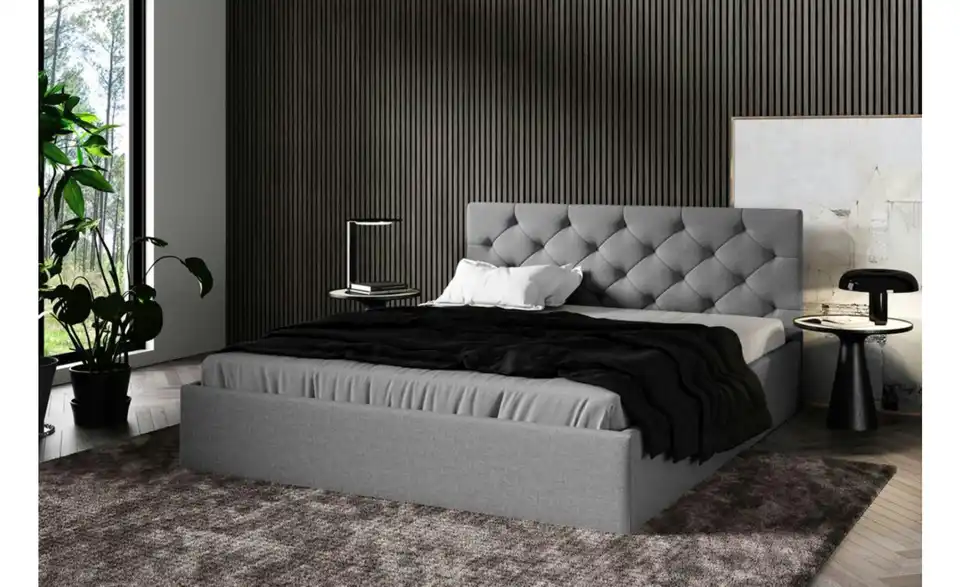 Polsterbett mit Bettkasten Sara BHL 149|85|214 cm