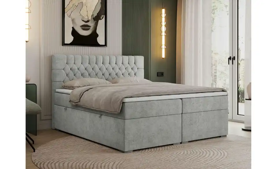 Boxbett mit Bettkasten Pera BHL 140|125|207 cm Boxbett mit Bettkasten Pera BHL 140|125|207 cm