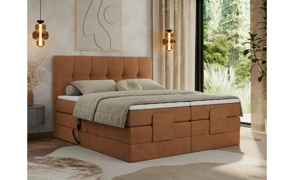 Motor Boxspringbett mit Bettkasten Vittoria BHL 148|124|211 cm