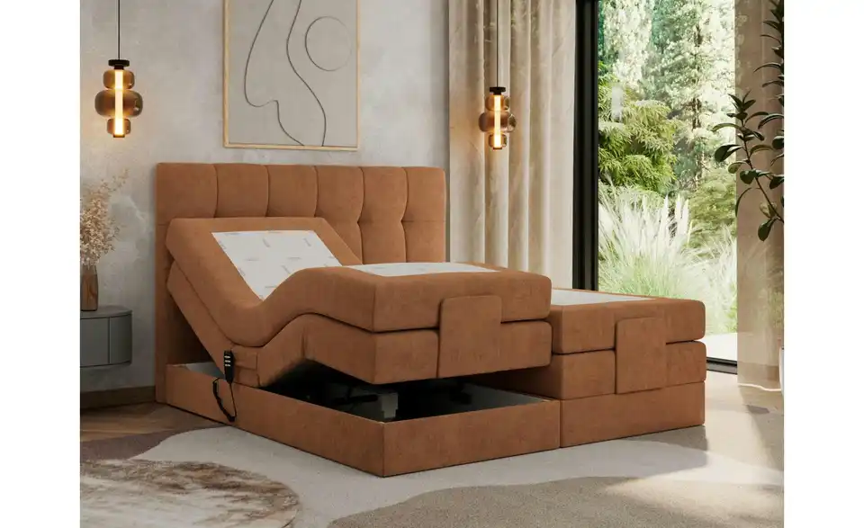 Motor Boxspringbett mit Bettkasten Vittoria BHL 148|124|211 cm