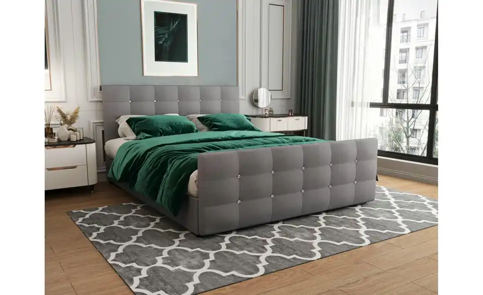 Boxbett mit Stauraum und Topper Kleo BHL 140|105|218 cm Boxbett mit Stauraum und Topper Kleo BHL 140|105|218 cm