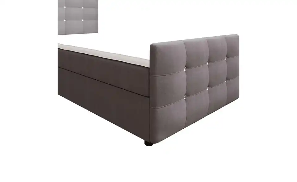 Boxbett mit Stauraum, Matratze H3 und Topper Kleo BHL 90|105|218 cm