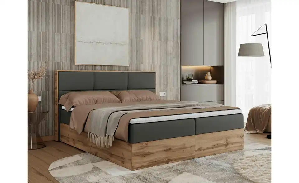 Boxbett mit Bettkasten Albero 2 BHL 128|104|210 cm