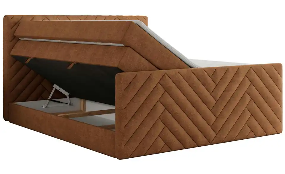 Boxspringbett mit Bettkasten Paris King Duo BHL 121|110|212 cm
