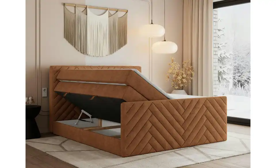 Boxspringbett mit Bettkasten Paris King Duo BHL 121|110|212 cm