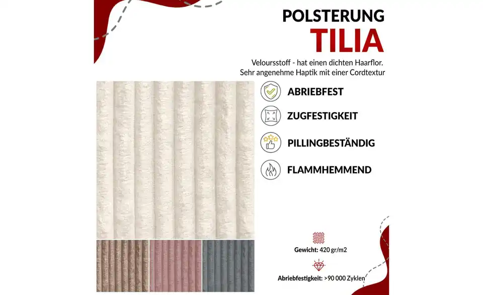 Boxspringbett mit Bettkasten Tiliano King Duo BHL 144|119|226 cm