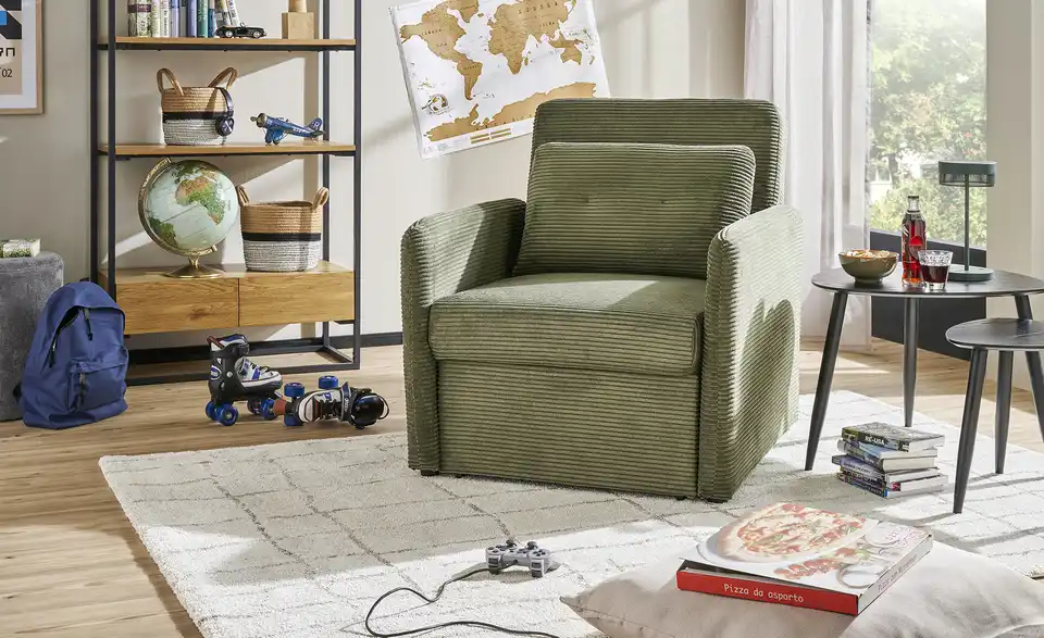 Schlafsessel Artinella BHT 84|102|95 cm, Cordstoff Schlafsessel Artinella BHT 84|102|95 cm, Cordstoff