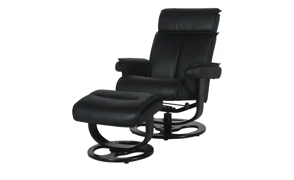 uno Sessel-Hocker-Set mit Relaxfunktion Robin BHT 81|109|123 cm, Leder