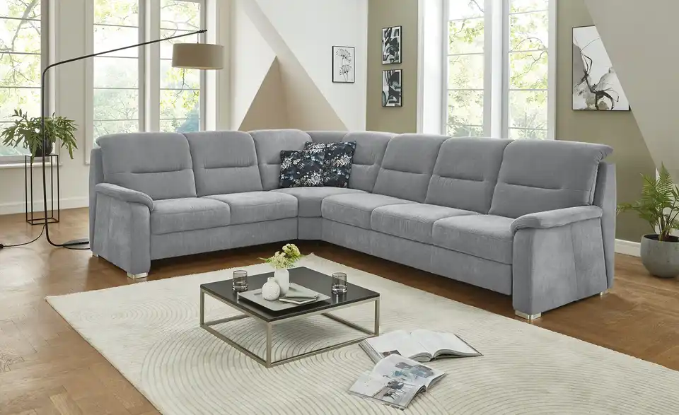 meinSofa Ecksofa Vera H 92 cm, Flachgewebe