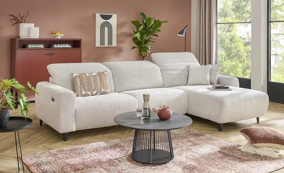 uno Ecksofa Viborg BHT 315|101|183 cm, Mikrofaser