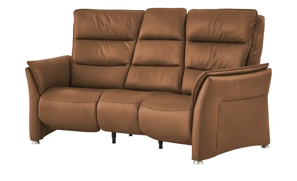Hukla Trapezsofa Echtleder Corina BHT 202|112|120 cm, Leder