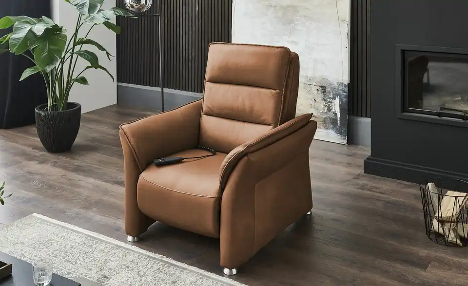 Hukla Sessel Echtleder Corina BHT 94|112|90 cm, Leder