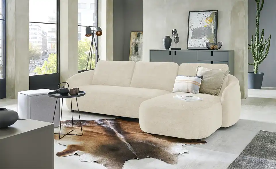 SOHO Ecksofa Olbina BHT 287|80|165 cm, Webstoff