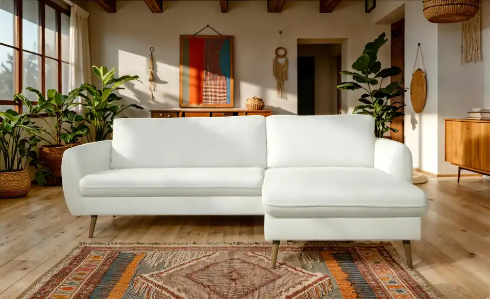 uno Ecksofa Salma BHT 248|90|152 cm, Flachgewebe