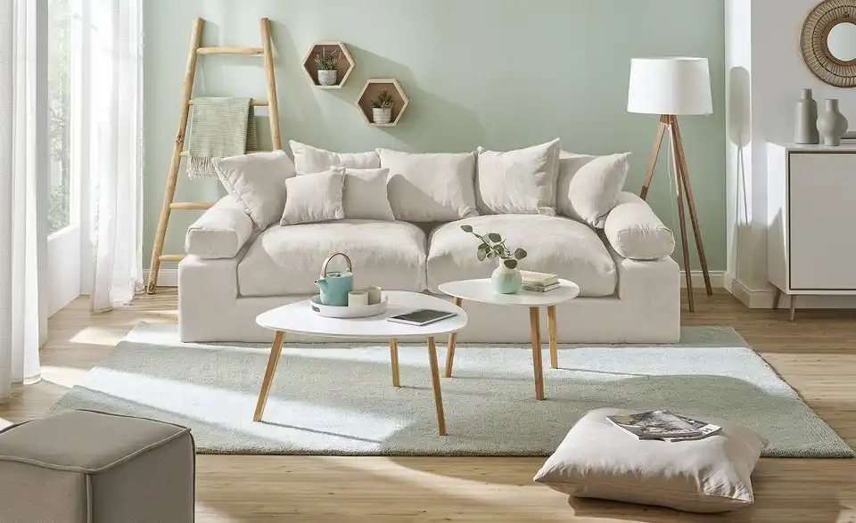 smart Big Sofa Lionore BHT 242|86|121 cm, Webstoff