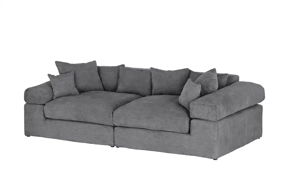 smart Big Sofa Lianea BHT 260|86|133 cm, Cordstoff