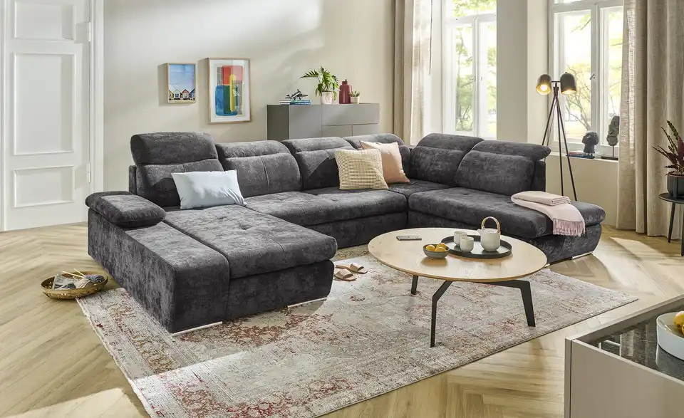 switch Wohnlandschaft Avilla BHT 355|86|234 cm, Mikrofaser