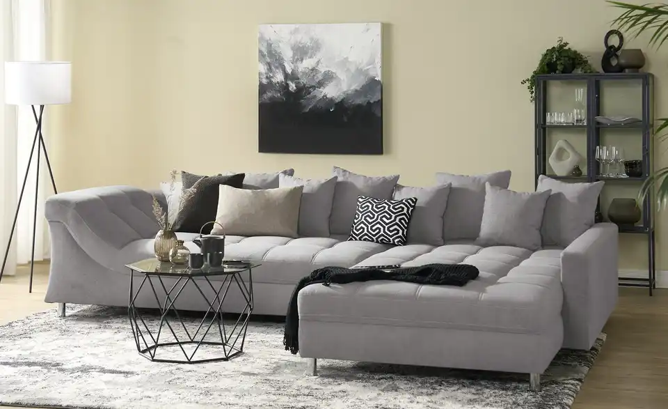 smart Ecksofa Hanalie BHT 340|95|226 cm, Mikrofaser