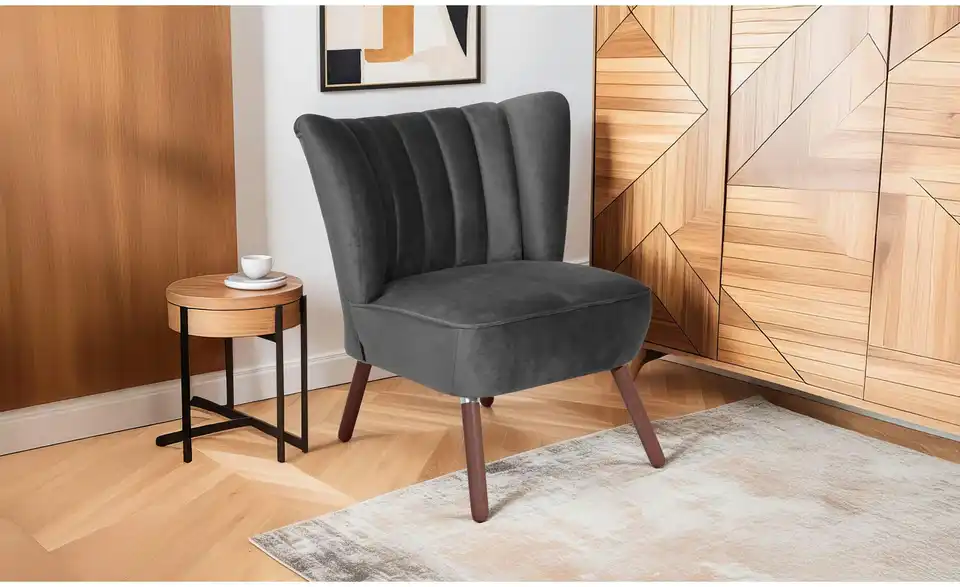 Max Winzer Sessel Alessandro BHL 70|80|66 cm, Samt