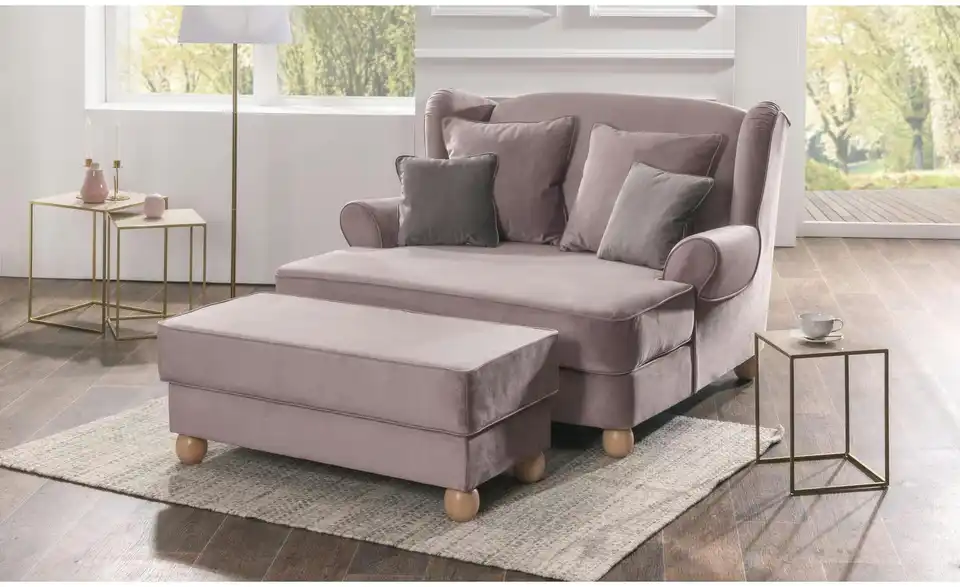 Max Winzer Big-Sessel Harvard BHL 154|102|114 cm, Samt