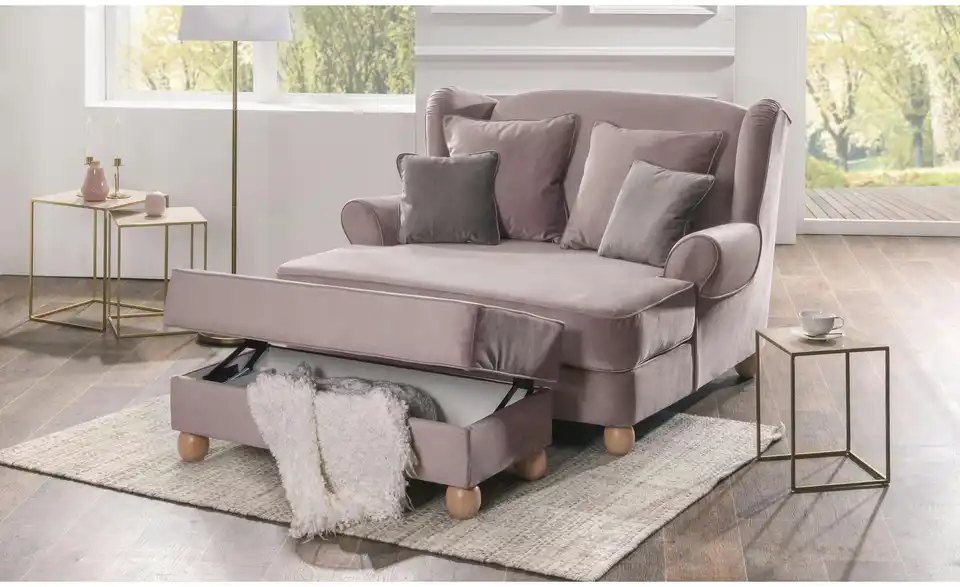 Max Winzer Big-Sessel Harvard BHL 154|102|114 cm, Samt