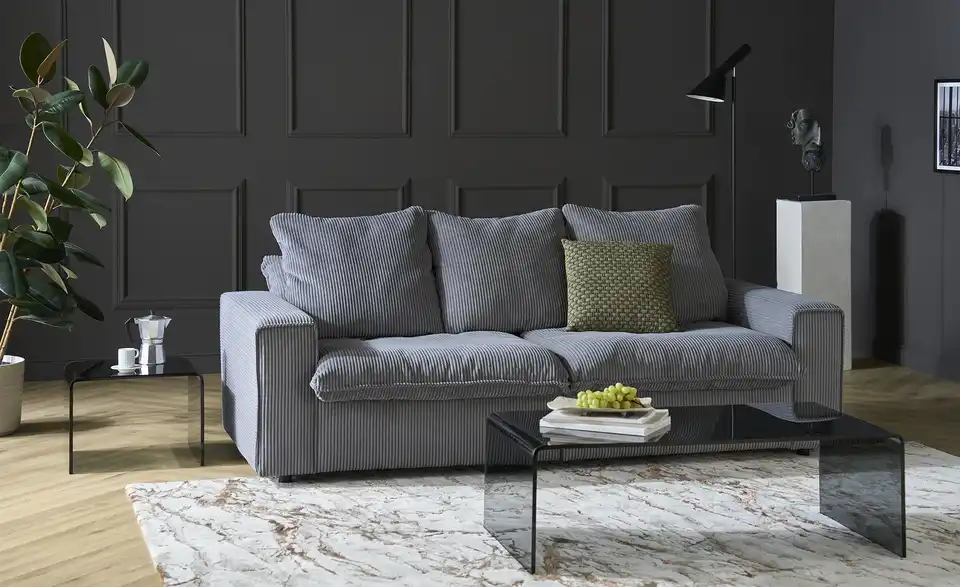 SOHO Big Sofa Kini BHT 214|85|107 cm, Cordstoff