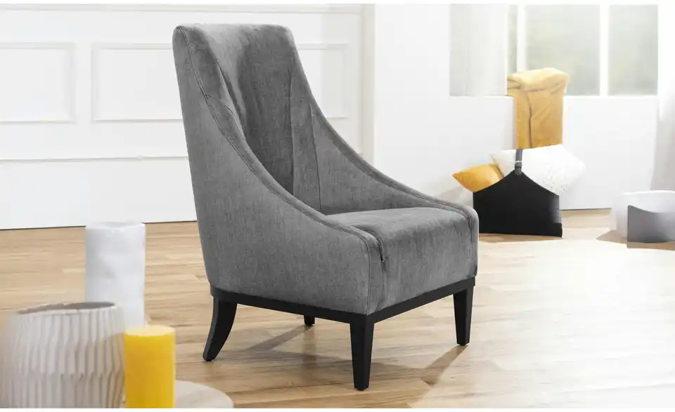 Max Winzer Sessel Lina BHL 67|96|78 cm, Samt